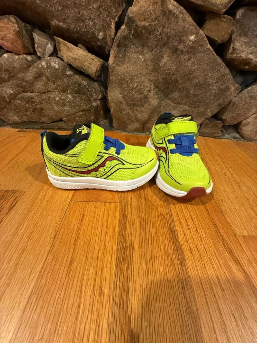 Saucony Kinvara 13 Jr. Toddler Running Sneakers, Acid Lime, Size 5M